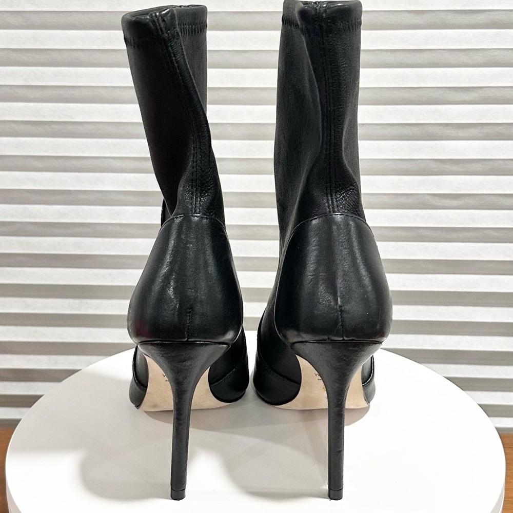 🌹STUART WEITZMAN 🌹 Stretch Black Leather Power Bootie Size: 5.5 - Picture 8 of 16